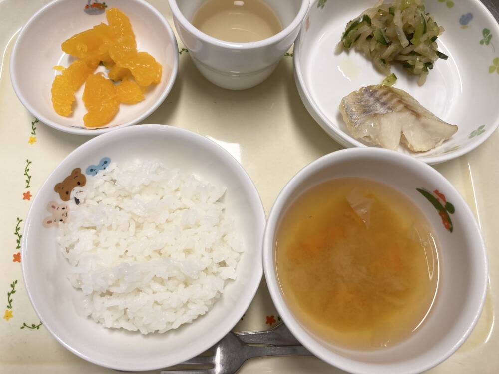 🌷今日の給食🌷