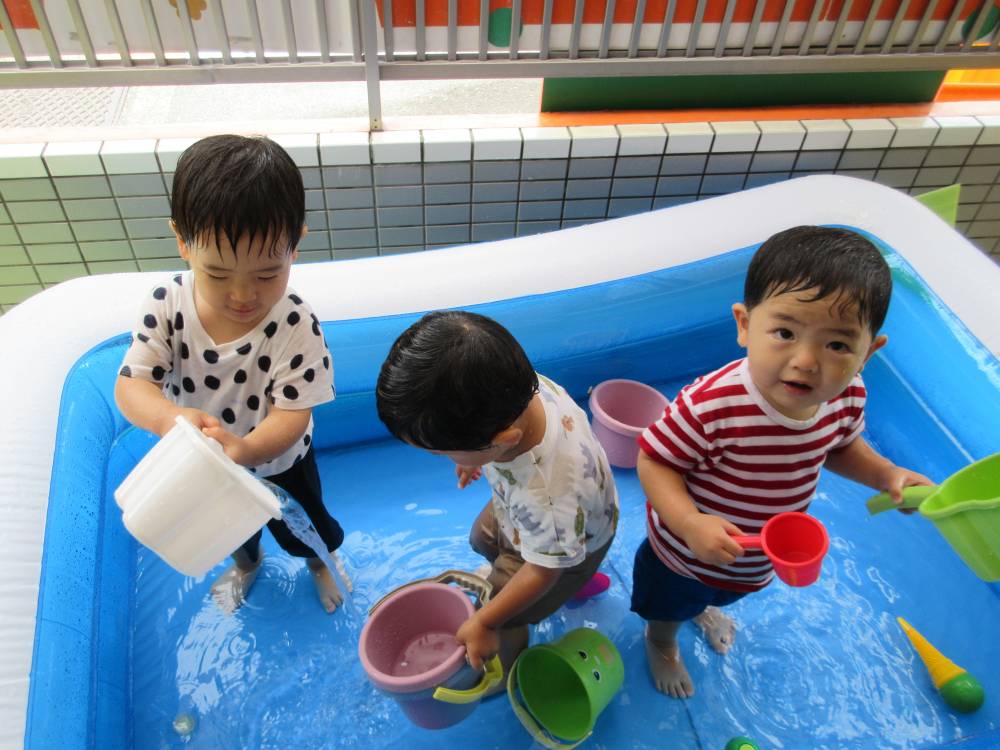 水遊び😆たんぽぽ組