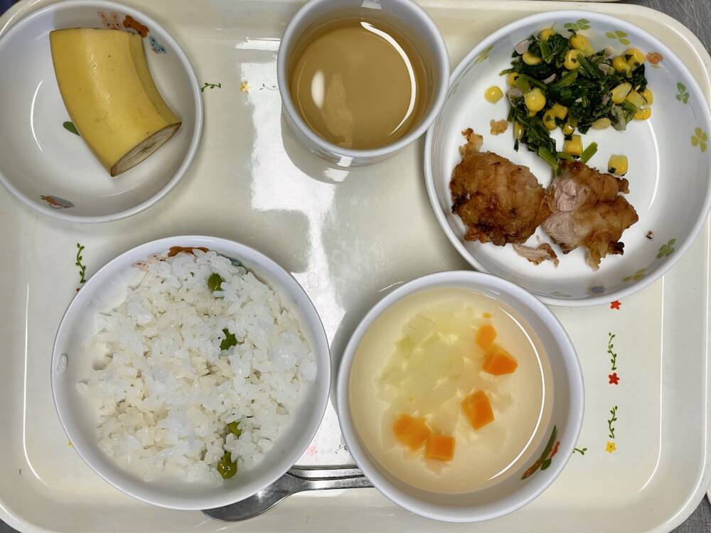 🌷今日の給食🌷