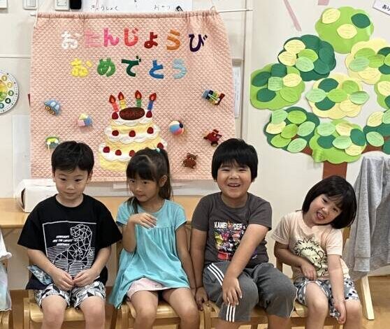 幼児クラス　8月お誕生日会🎊