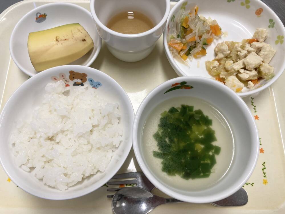 🌷今日の給食🌷